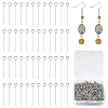 1000Pcs 304 Stainless Steel Eye Pins STAS-UN0058-28P-01-1