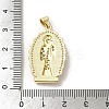 Brass Pave Shell Pendants KK-I708-16I-G-3