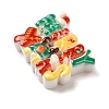Christmas Theme Opaque Resin Cabochons RESI-B028-01A-3