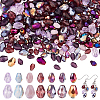 296Pcs 2 Styles Transparent Glass Beads GLAA-AR0001-78B-1