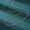 Long-Lasting Plated Brass Curb Chain Necklaces NJEW-K112-07RG-NF-1