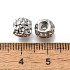 Brass Micro Pave Cubic Zirconia Beads KK-M318-39P-03-2