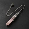Mixed Gemstone/Glass Dowsing Pendulum Big Pendants G-H285-06P-4