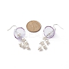 4 Pairs 4 Color Shell Pearl Flower Wind Chime Dangle Earrings EJEW-TA00210-5