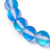 Synthetic Moonstone Beads Stretch Bracelets for Women Men BJEW-JB11376-5