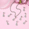 SHEGRACE Brass Micro Pave Cubic Zirconia Pendants XGRQ3D739-479P-5