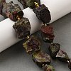 Raw Rough Natural Dragon Blood Beads Strands G-Z087-B09-1