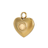 304 Stainless Steel Pendant Cabochon Settings STAS-OY009-10G-1