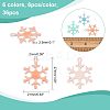 36Pcs 6 Colors Spray Painted Alloy Enamel Pendants ENAM-CA0001-25-2