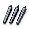Natural Obsidian Pointed Beads G-P393-M04-1