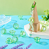 30Pcs UV Plating Acrylic Bead Caps PACR-TA0001-17E-8