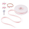 10 Yards Flat Polycotton(Polyester Cotton) Ribbon OCOR-TAC0030-01D-1
