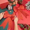 Christmas PVC Glitter Bowknot AJEW-SP0003-72B-01-3