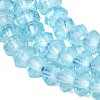 Natural Blue Topaz Beads Strands G-K376-I07-3x4mm-4