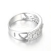925 Sterling Silver Cubic Zirconia Finger Rings X-RJEW-I044-08-3