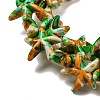 Spray Painted Synthetic Turquoise Beads Strands G-E617-A01-02-4