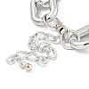 Chunky CCB Plastic Curb/Cable Chain Necklaces for Women NJEW-K261-01A-P-1-4