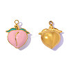 304 Stainless Steel Enamel Pendants STAS-OY017-25G-1