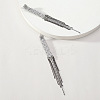 Cross Alloy Rhinestone Chain Tassel Stud Earrings WGF2F09-02-2