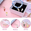 40Pcs 8 Styles Alloy Enamel Pendants ENAM-CJ0003-15-8