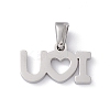Non-Tarnish Valentine's Day 304 Stainless Steel Charms LS-STAS-G284-11P-2
