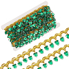 Polyester Lace Ribbon with Plastic Charms Tassel OCOR-WH0078-202A-03-1