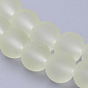 Baking Paint Transparent Glass Bead Strands GLAA-S031-10mm-23-1