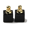 Natural Obsidian Perfume Bottle Pendants G-Z039-04G-03-1