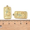 304 Stainless Steel Rhinestone Pendants STAS-L308-02A-G-3