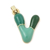 Alloy Enamel Pendants ENAM-S023-01G-V-2