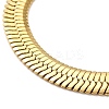 Ion Plating(IP) 304 Stainless Steel Herringbone Chain Bracelet for Men Women BJEW-E058-01E-G-2
