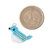 Beaded Bird Charms PALLOY-MZ01172-01-2