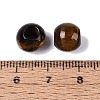 Natural Tiger Eye European Beads G-Q607-02S-3