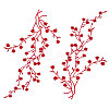 Plum Blossom Shape Appliques PATC-WH0007-11E-1