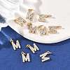SHEGRACE Brass Micro Pave Clear Cubic Zirconia Pendants XGRQ29963-394G-M-4