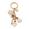 Alloy Enamel Brass Bell Keychains KEYC-TA00038-1