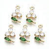 Transparent Glass Pendants X-GLAA-R212-17B-1