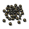 Plating Opaque Acrylic Beads OACR-R005-03Z-1