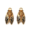 304 Stainless Steel Enamel Pendants STAS-F347-08G-1