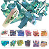1 Set 12 Grid Nuggets Abalone Shell Nail Art Sequins for Woman Girls MRMJ-SP0001-07-1