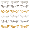 150Pcs 3 Colors Zinc Alloy Butterfly Beads FIND-SC0011-83-1