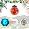 100Pcs 5 Colors Luminous Resin Decoden Cabochons RESI-CP0001-08-5