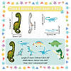 AHADERMAKER 40Pcs 8 Style Dinosaur Computerized Embroidery Cloth Iron on/Sew on Patches DIY-GA0005-45-2
