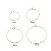 30Pcs 5 Size 316L Surgical Stainless Steel Hoop Earring Findings X1-STAS-ZZ0001-03G-1