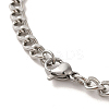 201 Stainless Steel Enamel Pendant Necklaces NJEW-P293-03P-4