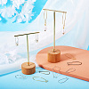 Brass Hoop Earrings Findings Kidney Ear Wires KK-TA0007-10-6
