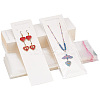 100Pcs Rectangle Paper Jewelry Display Cards for Necklaces & Earrings Storage CDIS-PH0001-58-1