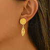 Vintage French Middle Eastern Horse Eye Alloy Dangle Stud Earrings XZ9039-4