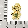 Brass Micro Pave Cubic Zirconia Pendants KK-R159-20B-G-3