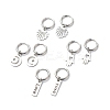 Non-Tarnish 304 Stainless Steel Dangle Hoop Earrings for Women EJEW-JE05037-1